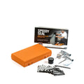 Speedy Seal emergency tyre repair tool kit with pressure gauge in high-visibility case