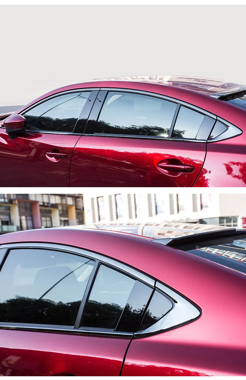 Black titanium stainless steel window trim strip for interior window moulding installation
