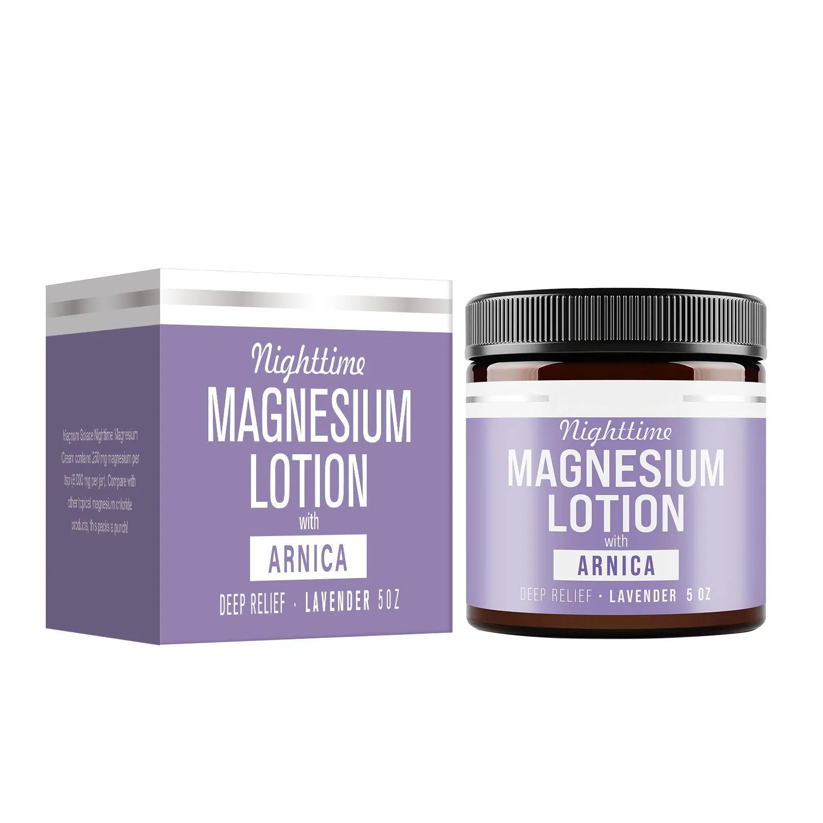 Magnesium body butter cream 150ml container with shea butter and arnica extract