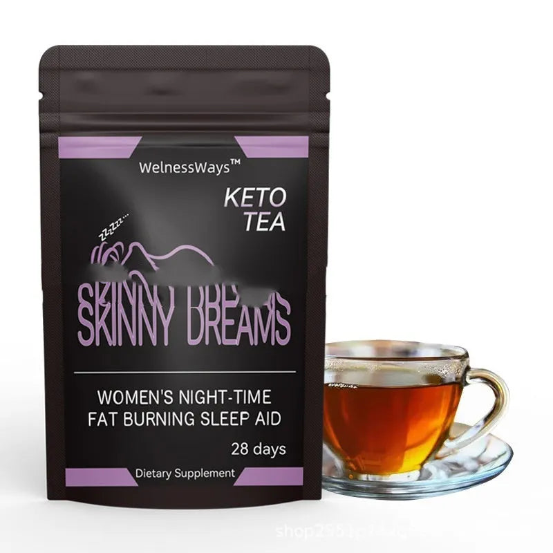 28 day slim flat tummy tea programme with multiple herbal detox tea blends
