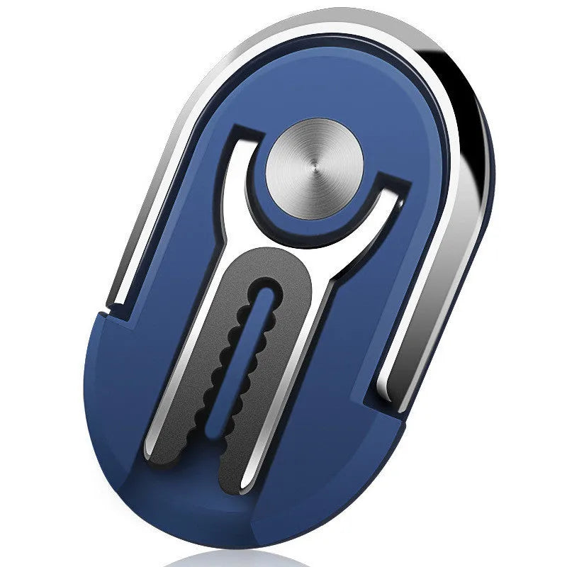 Universal magnetic car phone bracket mounted on vehicle air vent showing 360-degree rotation adjustment