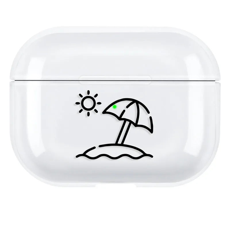 Solid colour PC protective shell cover for Apple AirPods Pro 3 charging case