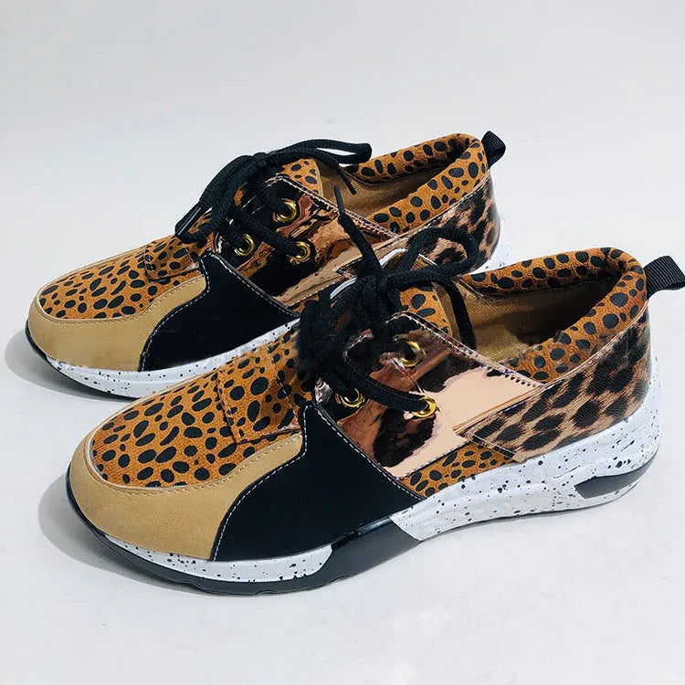 Women's suede casual sneakers with wedge heel in multiple colour options