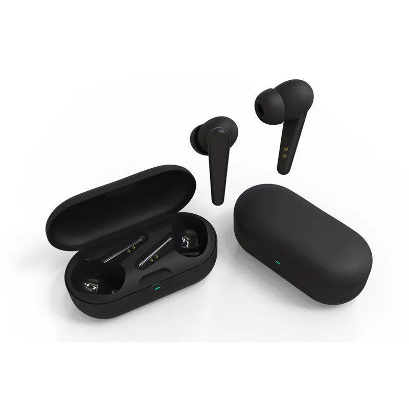 ANC active noise cancellation headphones in five colour options showing earplug design