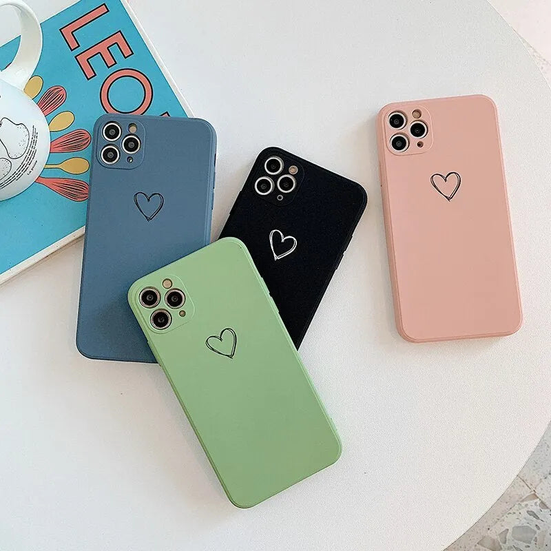 Silicone back cover phone case for Apple iPhone in multiple colour options.