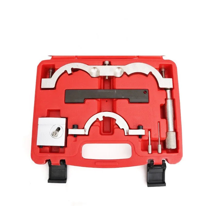 Opel 1.4 Oncla LUJ engine timing tool set with seven chrome-vanadium steel pieces.