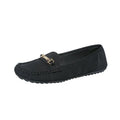 Women's flat casual shoes in artificial PU available in black, white and khaki colours