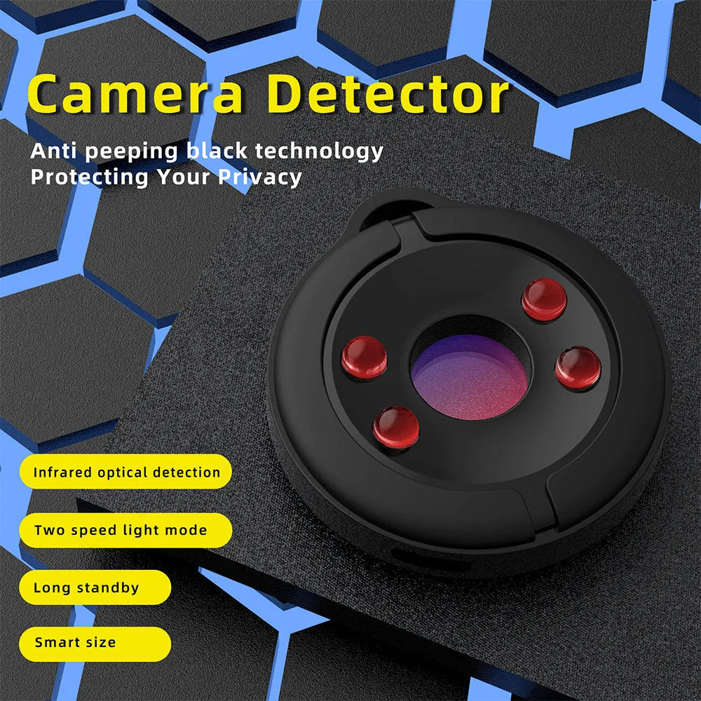Compact infrared camera detector with 5 metre detection range for hidden camera sweeping