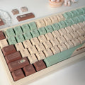 Matcha green theme mechanical keyboard keycap set with five-sided sublimation printing