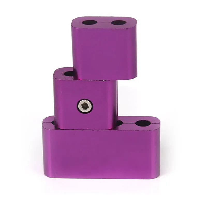 Three-piece zinc alloy car modification fastening clamp in multiple colours