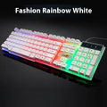 Black braided USB cable with integrated lighting strip for gaming keyboards