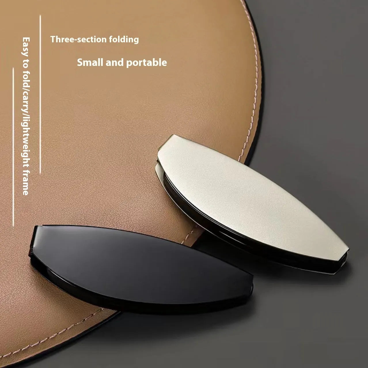 Folding pocket presbyopic glasses for elderly in retro style with ring detailing and anti-pressure design