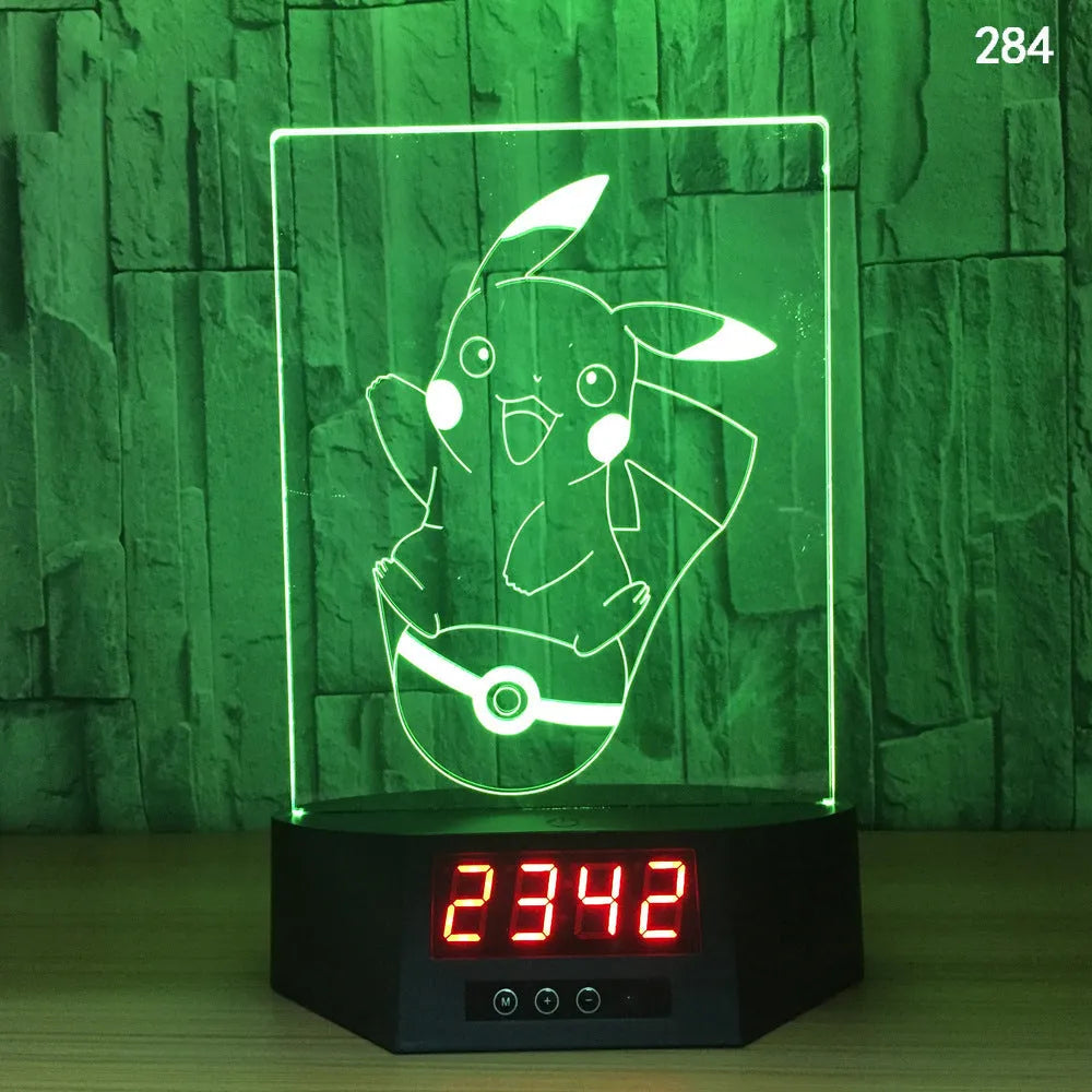 Blue dolphin 3D LED night light on a table with remote control