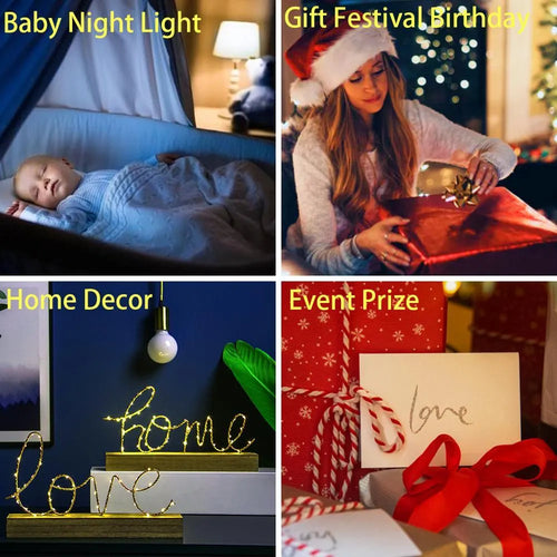 3D acrylic night light in European style with LED illumination and colour options