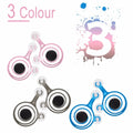 Pair of clear and black mini joysticks for mobile phone and tablet touch screen gaming
