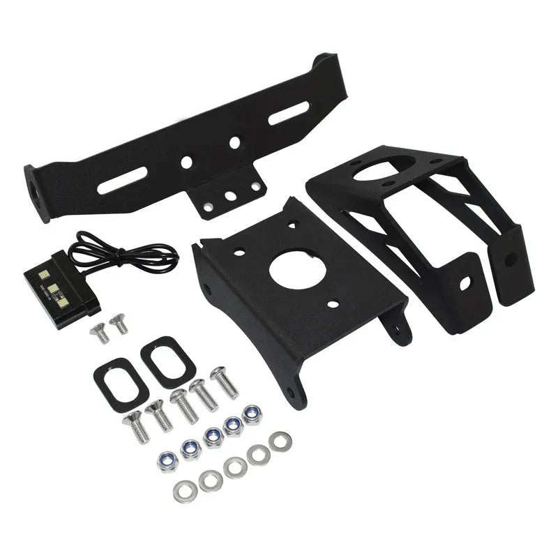 Black aluminium alloy licence plate bracket for Honda motorcycle short tail modifications