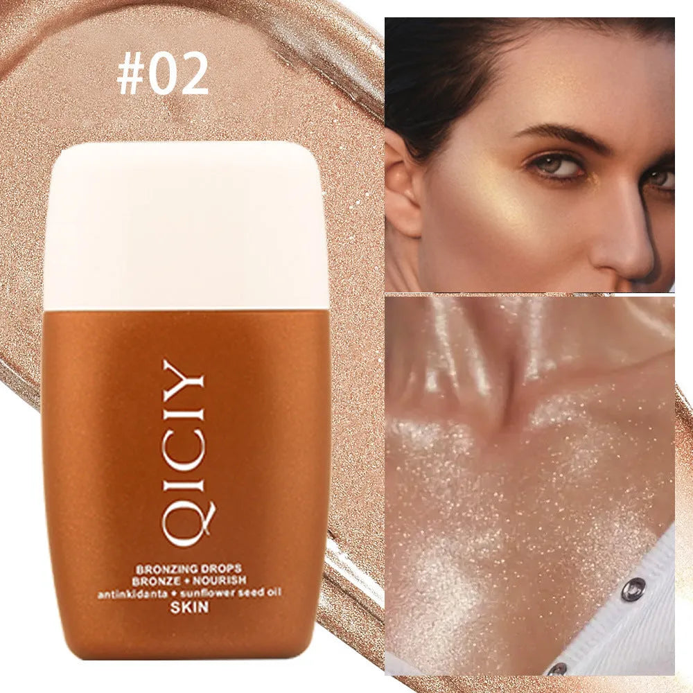 30ml face and body contour liquid bottle with brightening formula in four shade options