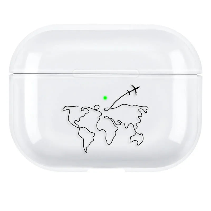 Solid colour PC protective shell cover for Apple AirPods Pro 3 charging case