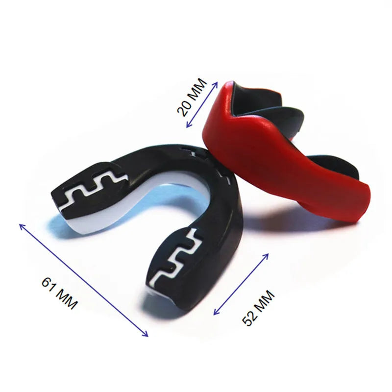 Adult boxing mouthguard with printed teeth design for Sanda and Taekwondo