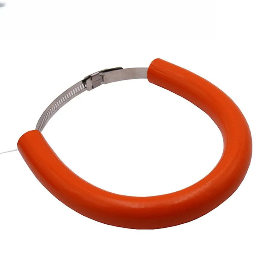 Universal motorcycle exhaust anti-drop wring gasket kit in black, blue, and orange colour options.