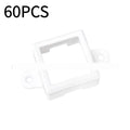 White plastic LED protective lampshade for strip lights measuring 1.7cm by 6cm