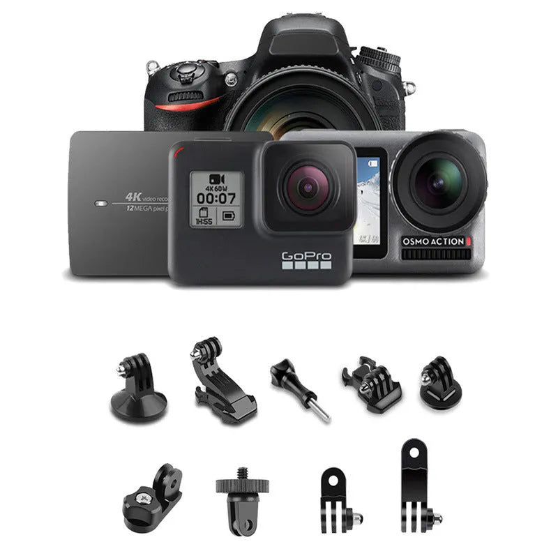 Black stainless steel Bluetooth selfie stick tripod extended with phone attached, showing wireless remote.