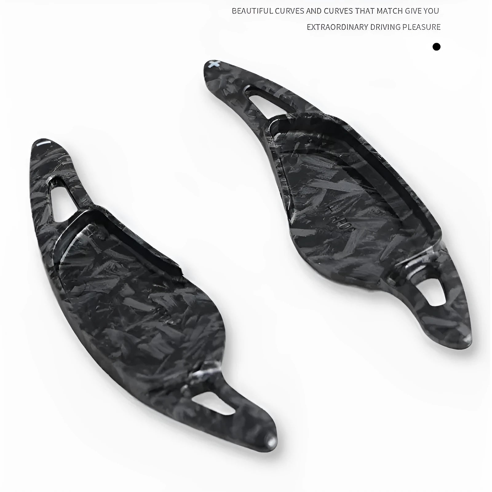 Carbon fibre steering wheel shift paddle modification kit in five colour options