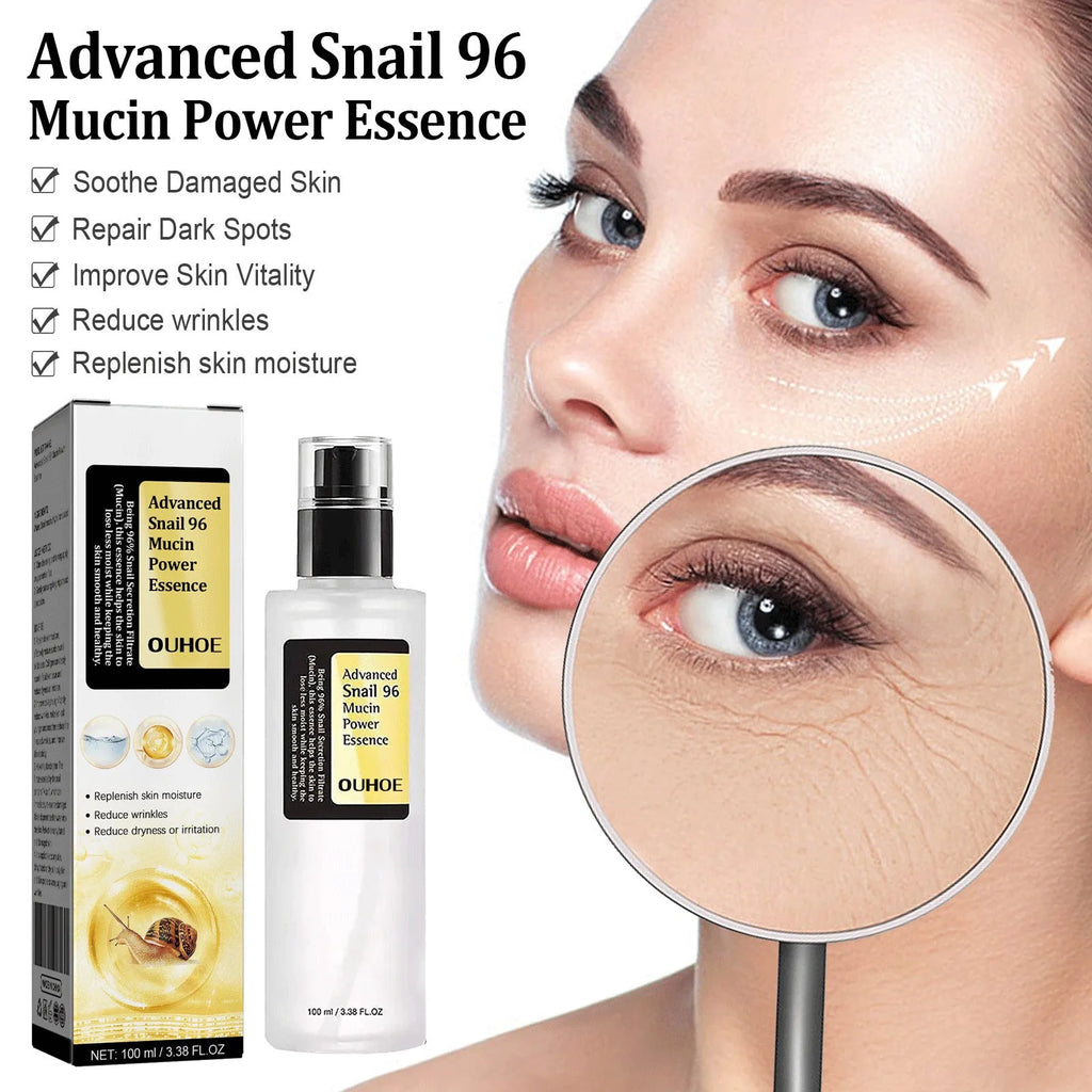 100ml Snail Serum Collagen Facial Serum Original bottle with hydrating brightening nourishing firming softening properties