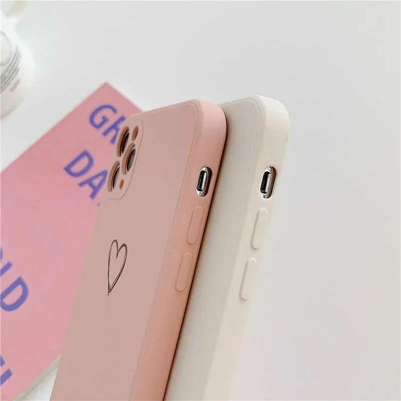 Silicone back cover phone case for Apple iPhone in multiple colour options.