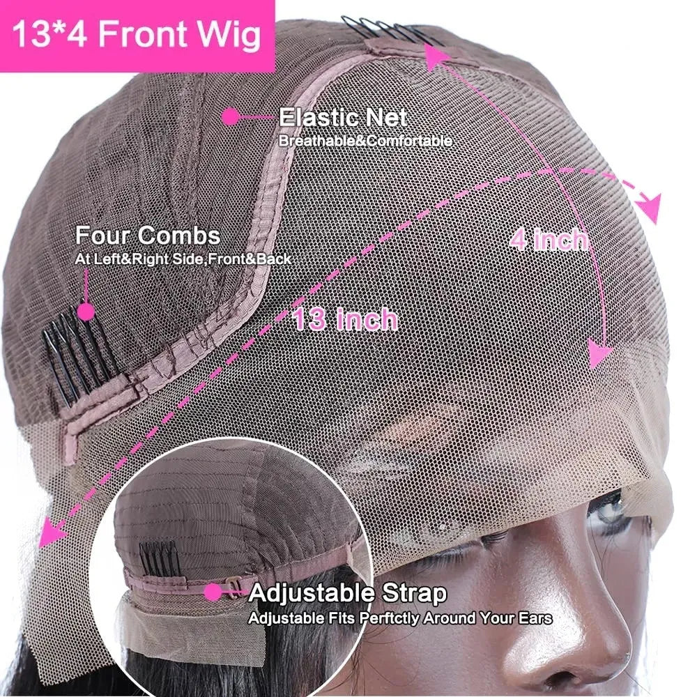 Curly human hair lace front wig showing natural hairline and defined curls