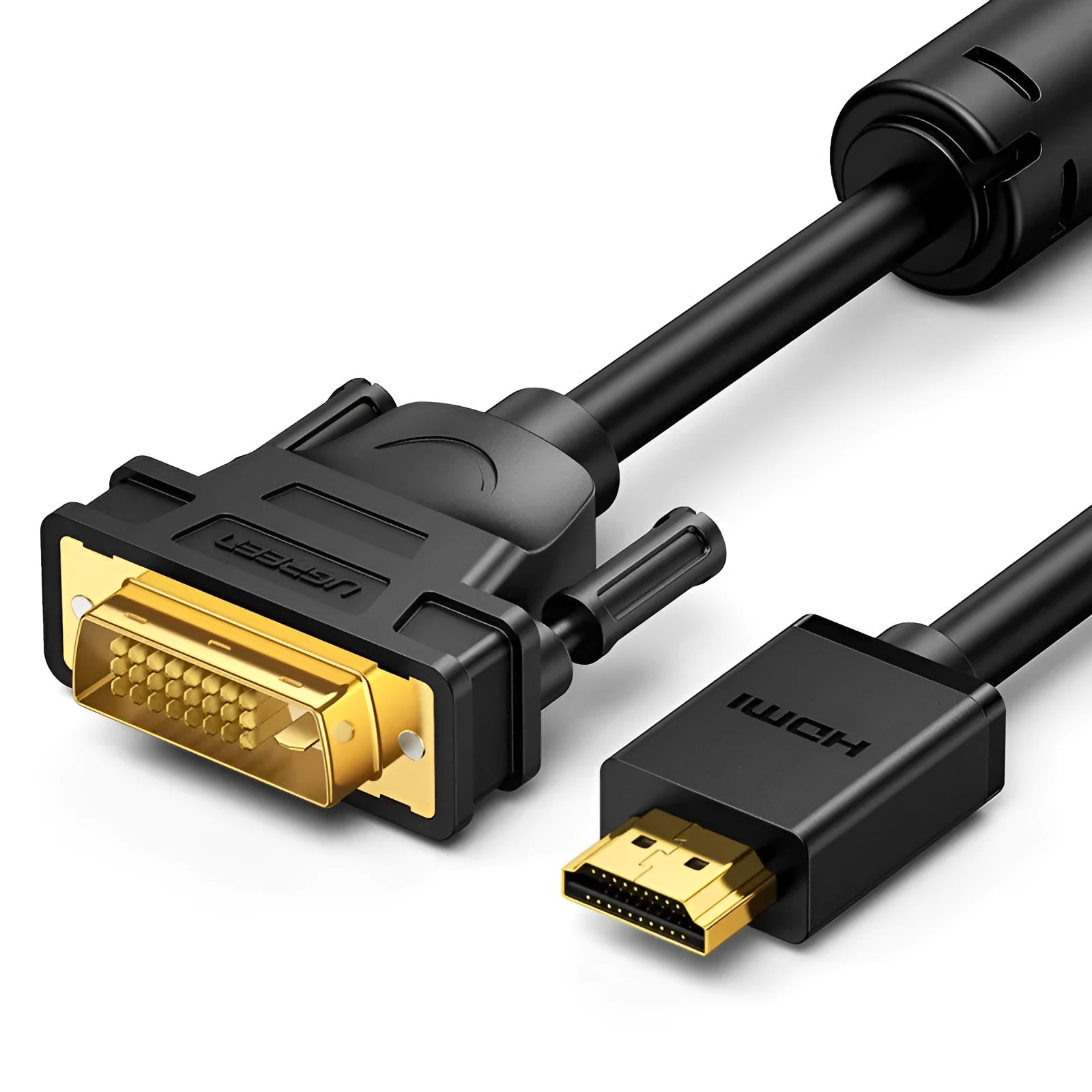 HDMI adapter cable for laptop to external display connection, shown in multiple available lengths.