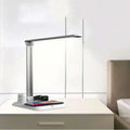 Black and white wireless charging LED desk lamp with TYPE-C port