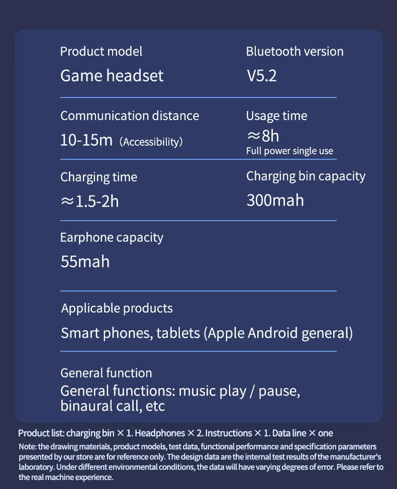 Black N35 wireless in-ear gaming headset with Bluetooth connectivity and noise reduction