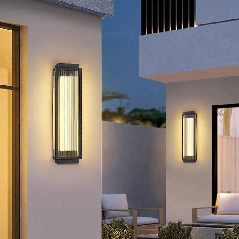 Stainless steel outdoor wall lamp waterproof for garden courtyard lighting