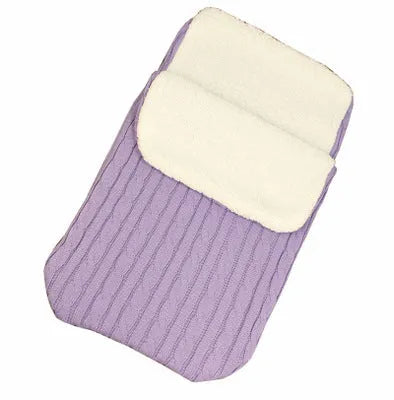 Baby stroller sleeping bag with thick filling in envelope design, shown in beige colour.