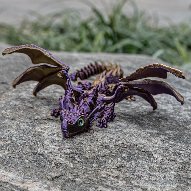 3D printed PLA dragon wings decoration toy in multiple colour options