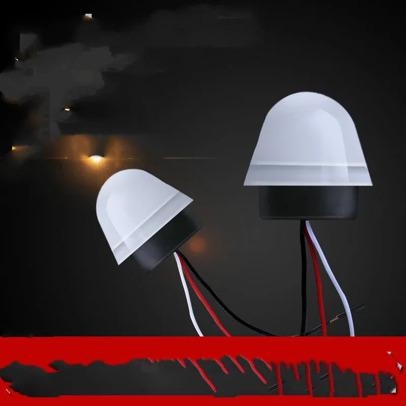 White automatic induction street lamp with 3-5 metre sensing range and 220V operation