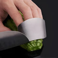 Stainless steel hand guard for finger protection when cutting vegetables