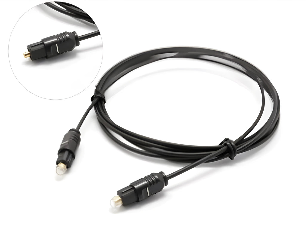 OD2.2 optical digital audio cable with PVC jacket shown in selected length