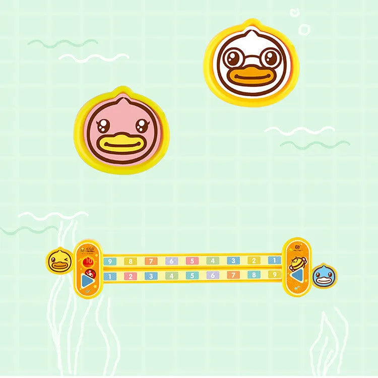 Yellow plastic cartoon digital decomposition ruler for children aged 3+ measuring 24.5cm