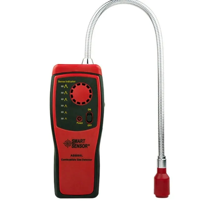 AS8800L portable flammable gas detector with LED display and compact 160×66×31 mm design
