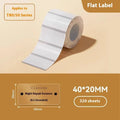 Transparent waterproof adhesive stickers and labels in multiple rectangular and round sizes