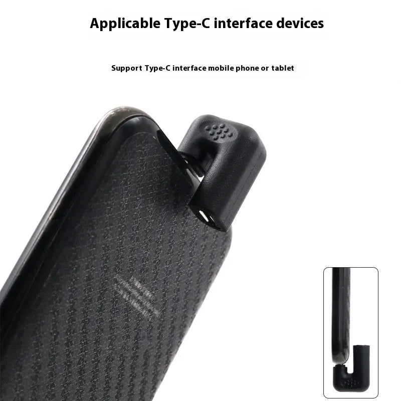 Plastic male to female adapter extension cable with U-bend design for mobile device charging