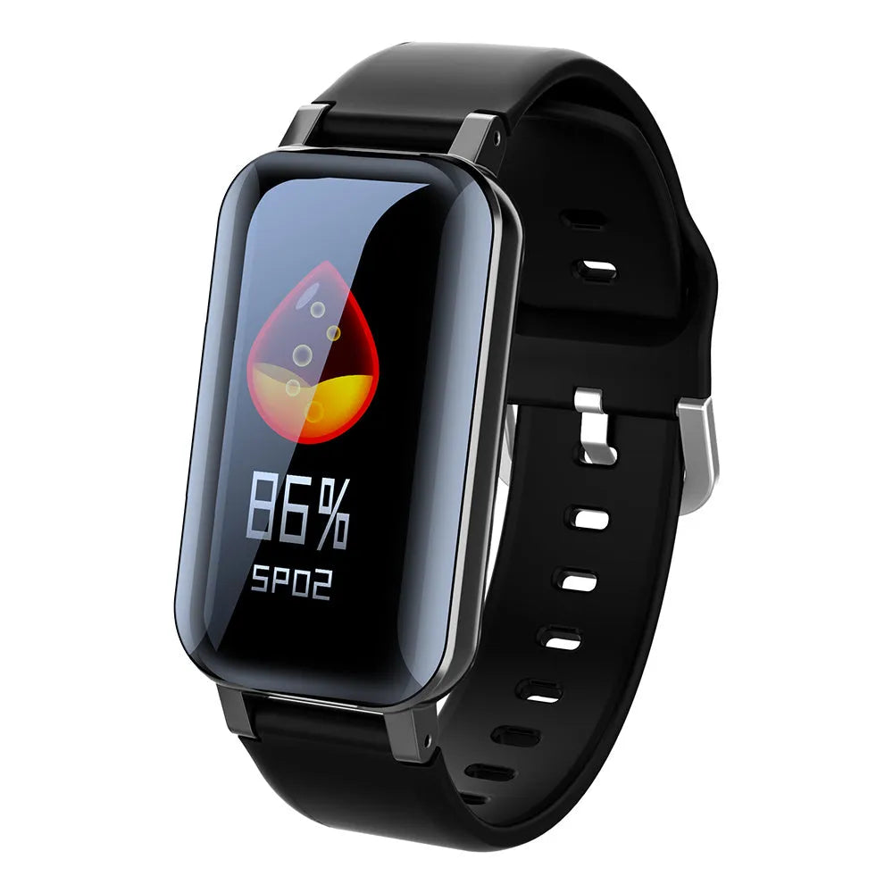 Call bracelet smart wearable with heart rate monitor in black, blue or coffee colour options