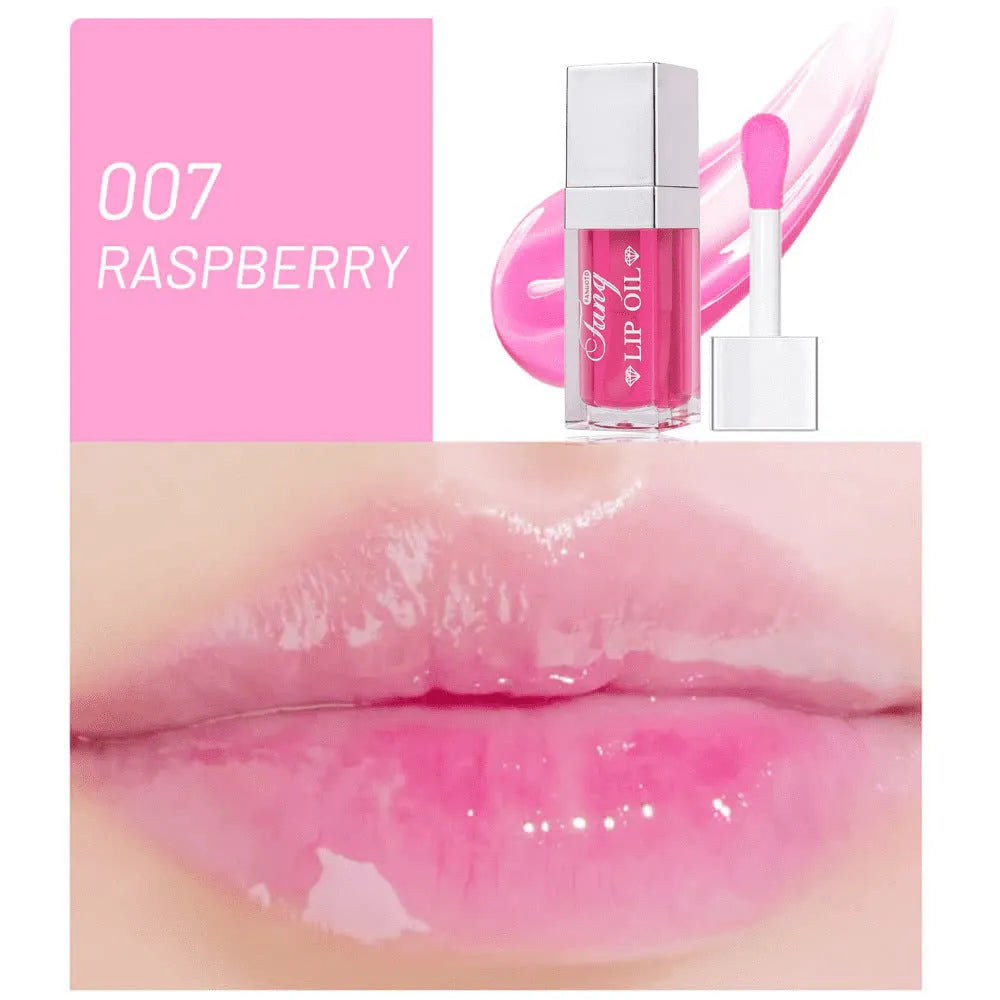 Five colourful tubes of mint-flavoured moisturising lip gloss with repairing formula