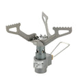 Portable propane gas camping stove with one-piece furnace construction for outdoor use