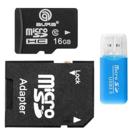 Mini USB TF and SD card reader showing compact design with card slots