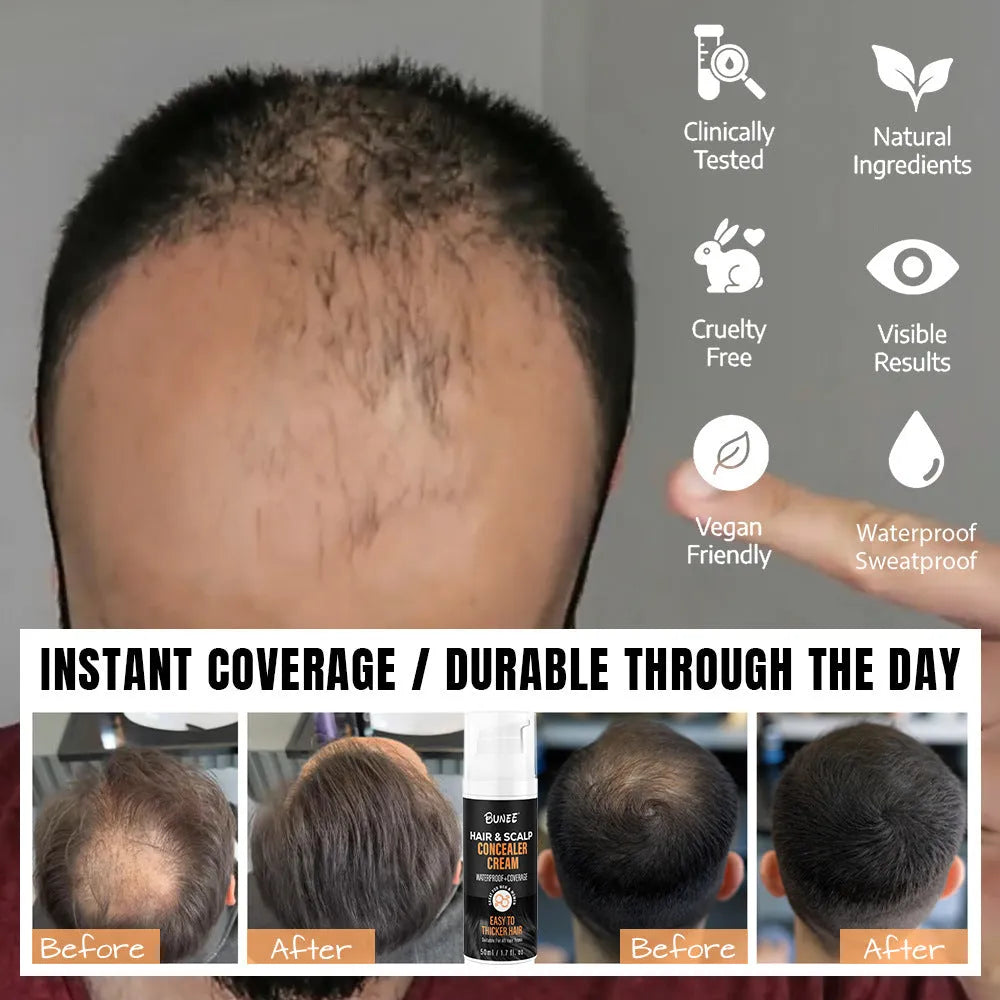 30ml bottle of scalp concealer pomade for covering hair thinning and nourishing the scalp.