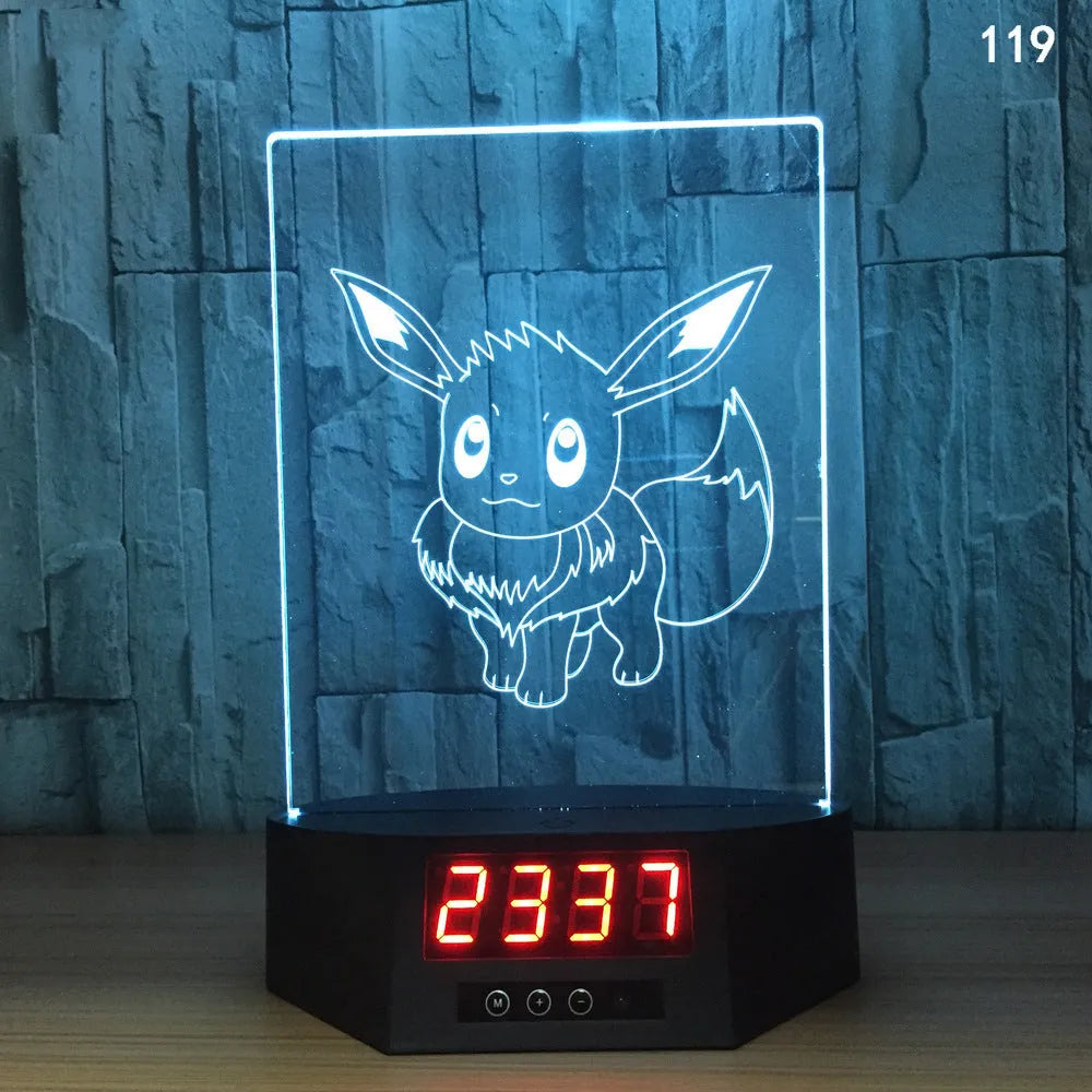 Blue dolphin 3D LED night light on a table with remote control