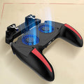 H10 mobile phone gaming controller with touch screen interface showing battery capacity options